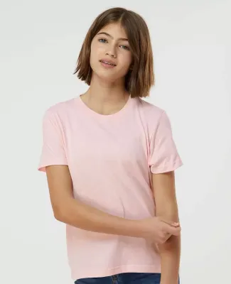 0235TC Tultex Youth Fine Jersey Tee in Pink