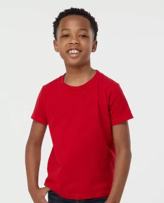 0235TC Tultex Youth Fine Jersey Tee in Red