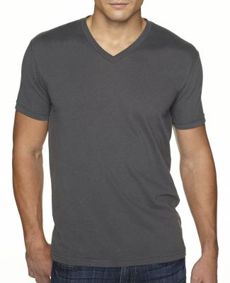 Next Level 6440 Premium Sueded V Neck T Shirts in Heavy metal