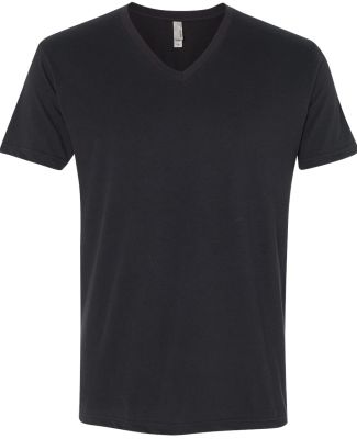 Next Level 6440 Premium Sueded V Neck T Shirts in Black