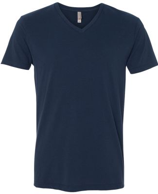 Next Level 6440 Premium Sueded V Neck T Shirts in Midnight navy