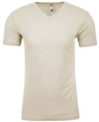 Next Level 6440 Premium Sueded V Neck T Shirts in Natural
