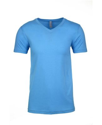 Next Level 6440 Premium Sueded V Neck T Shirts in Turquoise