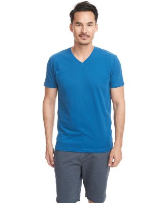 Next Level 6440 Premium Sueded V Neck T Shirts in Turquoise