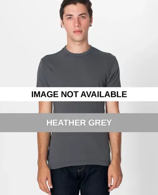 4400 American Apparel Men's Baby Rib Fitted Tee Heather Grey