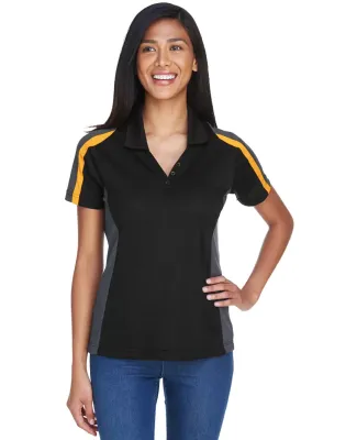 Extreme by Ash City 75119 Ladies Eperformance Stri BLK/ CMPS GOLD