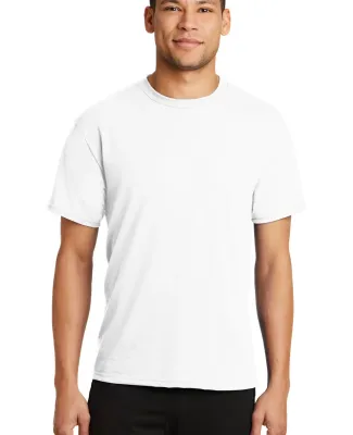 PC381 Performance Tee Blended Cotton Polyester by  in White