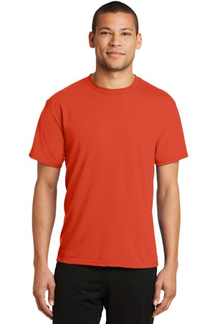 PC381 Performance Tee Blended Cotton Polyester by  in Orange