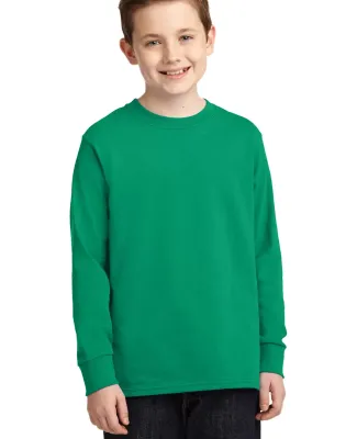 PC54YLS Port and Company Youth Long Sleeve Cotton  Kelly