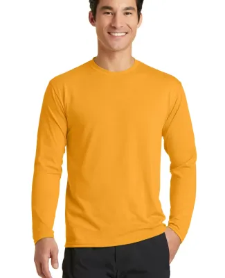 PC381LS Blended long sleeve performance tee shirt  Gold