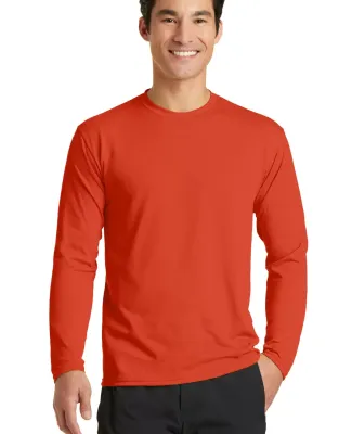 PC381LS Blended long sleeve performance tee shirt  Orange