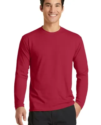 PC381LS Blended long sleeve performance tee shirt  Red