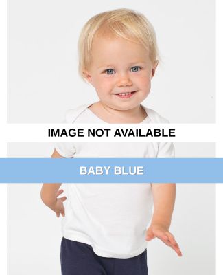 4000W American Apparel Infant Baby Rib Short Sleev Baby Blue