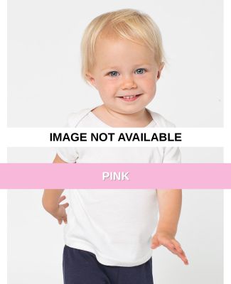 4000W American Apparel Infant Baby Rib Short Sleev Pink