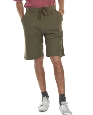 M7640 Cotton Heritage Rib Jogger Shorts in Military green (discontinued)