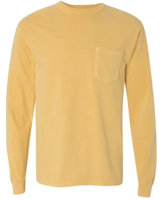 Comfort Colors Long Sleeve Pocket Tee 4410 Mustard