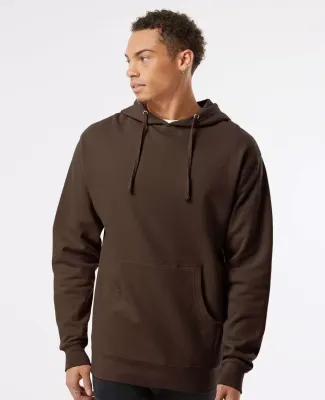 Independent Trading Co. SS4500 Midweight Hoodie in Brown