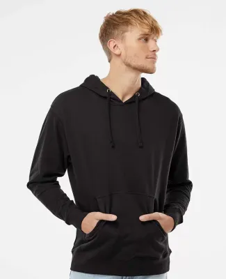 Independent Trading Co. SS4500 Midweight Hoodie in Black