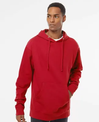Independent Trading Co. SS4500 Midweight Hoodie in Red