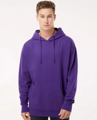 Independent Trading Co. SS4500 Midweight Hoodie in Purple