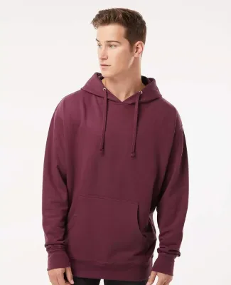 Independent Trading Co. SS4500 Midweight Hoodie in Maroon