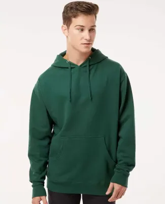 Independent Trading Co. SS4500 Midweight Hoodie in Forest green