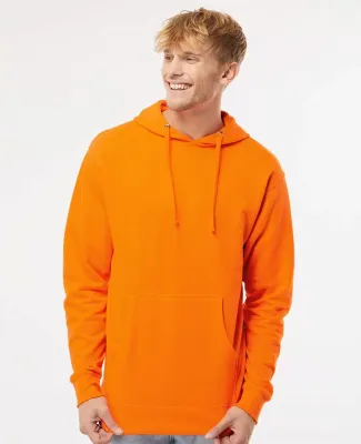 Independent Trading Co. SS4500 Midweight Hoodie in Safety orange