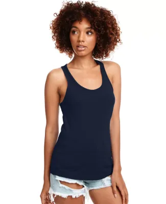 Next Level 1533 The Ideal Racerback Tank in Midnight navy