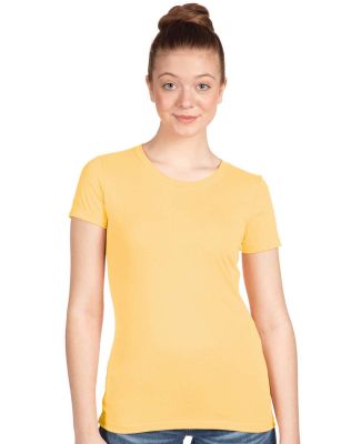 Next Level 1510 The Ideal Wholesale Plain T-Shirt  in Banana cream