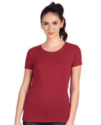 Next Level 1510 The Ideal Wholesale Plain T-Shirt  in Cardinal