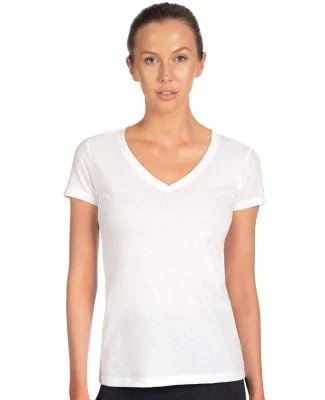Next Level 1540 Ideal V Neck Wholesale Plain t Shi in White