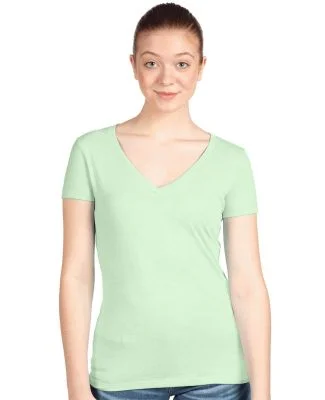 Next Level 1540 Ideal V Neck Wholesale Plain t Shi in Mint