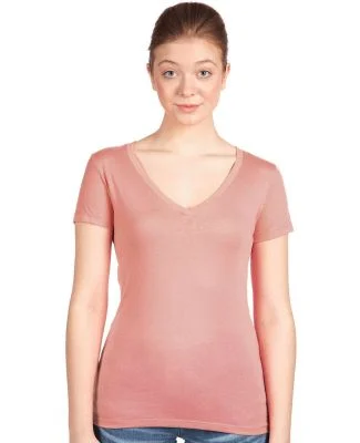 Next Level 1540 Ideal V Neck Wholesale Plain t Shi in Desert pink