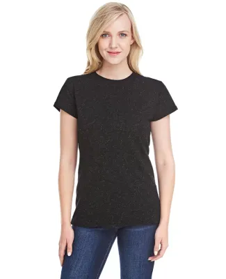 8138 J. America - Women's Glitter T-Shirt in Black/ gold