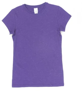 8138 J. America - Women's Glitter T-Shirt in Purple/ silver