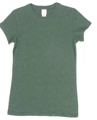 8138 J. America - Women's Glitter T-Shirt in Forest green/ silver