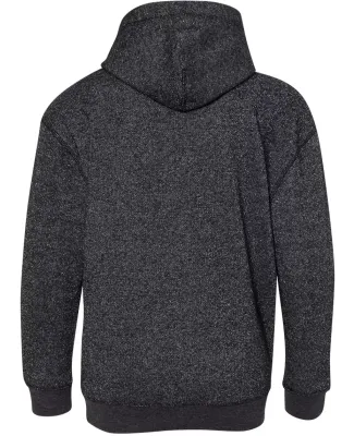 8606 J. America - Youth Glitter French Terry Hood in Black/ silver