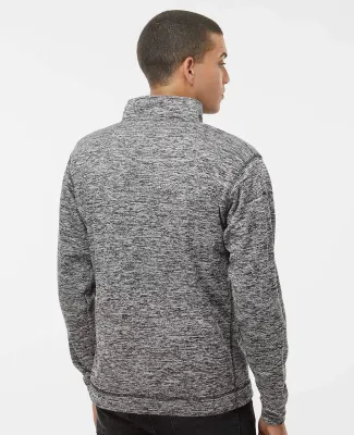 8614 -J. America - Cosmic Fleece 1/4 Zip Pullover  in Charcoal fleck