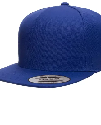 Yupoong 5089M Five Panel Wool Blend Snapback in Royal