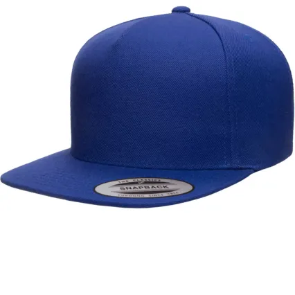 Yupoong 5089M Five Panel Wool Blend Snapback in Royal