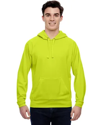 8615 J. America Tailgate Hooded Fleece Pullover wi in Hydrator yellow