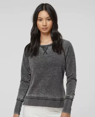 8927 J. America Women's Zen Fleece Raglan Sleeve Crewneck Sweatshirt Catalog