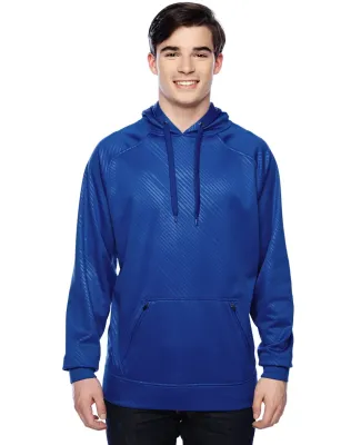 8670 J. America Polyester Hooded Pullover Sweatshi in Royal volt