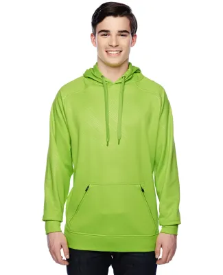 8670 J. America Polyester Hooded Pullover Sweatshi in Lime volt