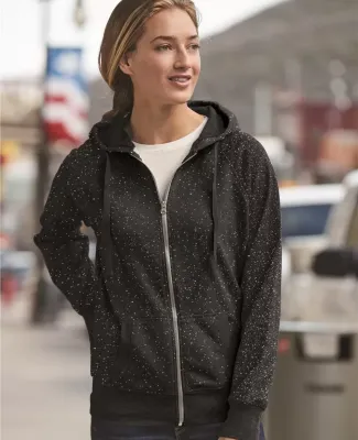  8868 J. America Women's Glitter Hooded Full-Zip Sweatshirt Catalog