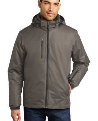 J332 Port Authority Vortex Waterproof 3-in-1 Jacke in Dp smoke/charc