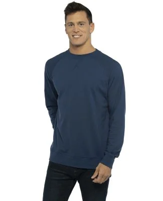 Next Level N9000 Unisex Terry Raglan Pullover in Cool blue
