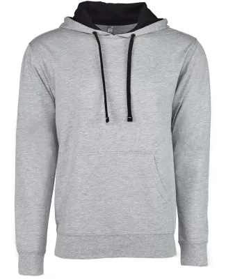 Next Level 9301 Unisex French Terry Pullover Hoody HTHR GREY/ BLACK