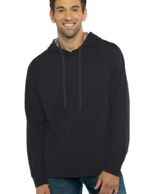 Next Level 9301 Unisex French Terry Pullover Hoody in Black/ heather grey