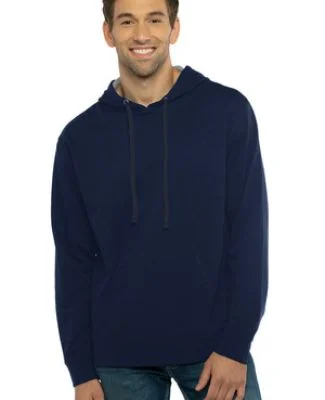 Next Level 9301 Unisex French Terry Pullover Hoody in Midnight navy/ heather grey